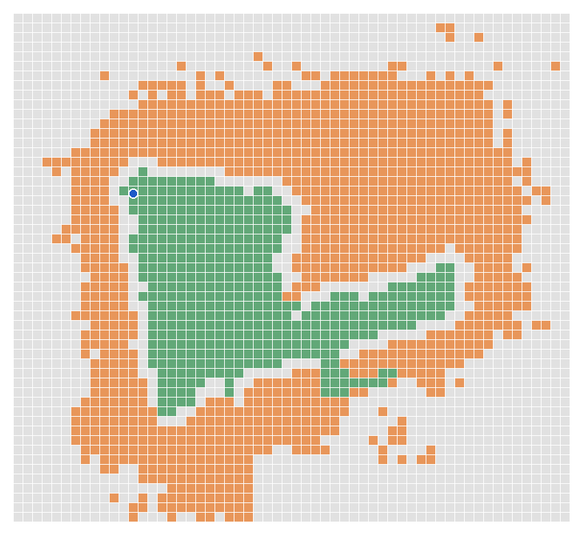 Room collision grid
